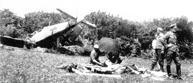Wrecked Bf-109, 24 July 1941 worldwartwo.filminspector.com