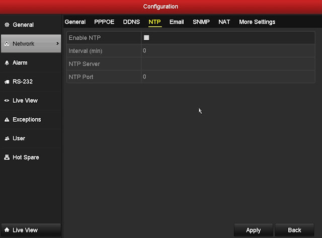 Cara Setting NTP Server pada DVR Hikvision