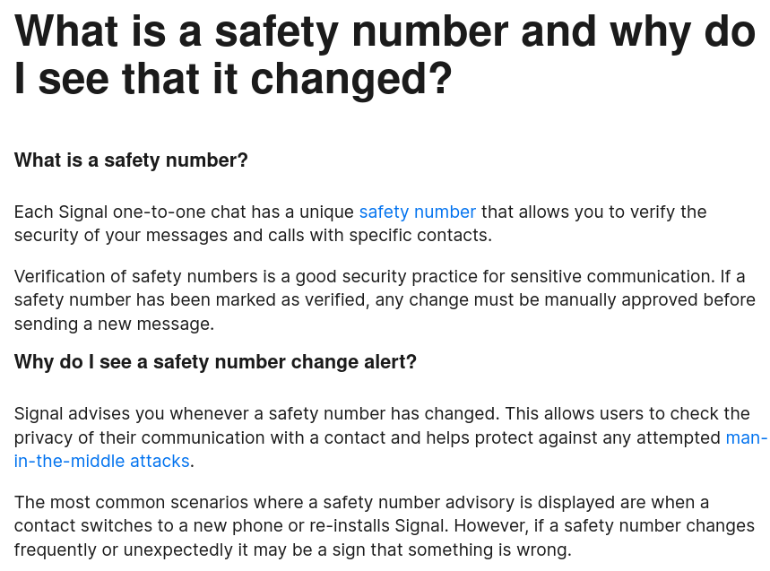 kelly kaoudis Signal safety number privacy issues