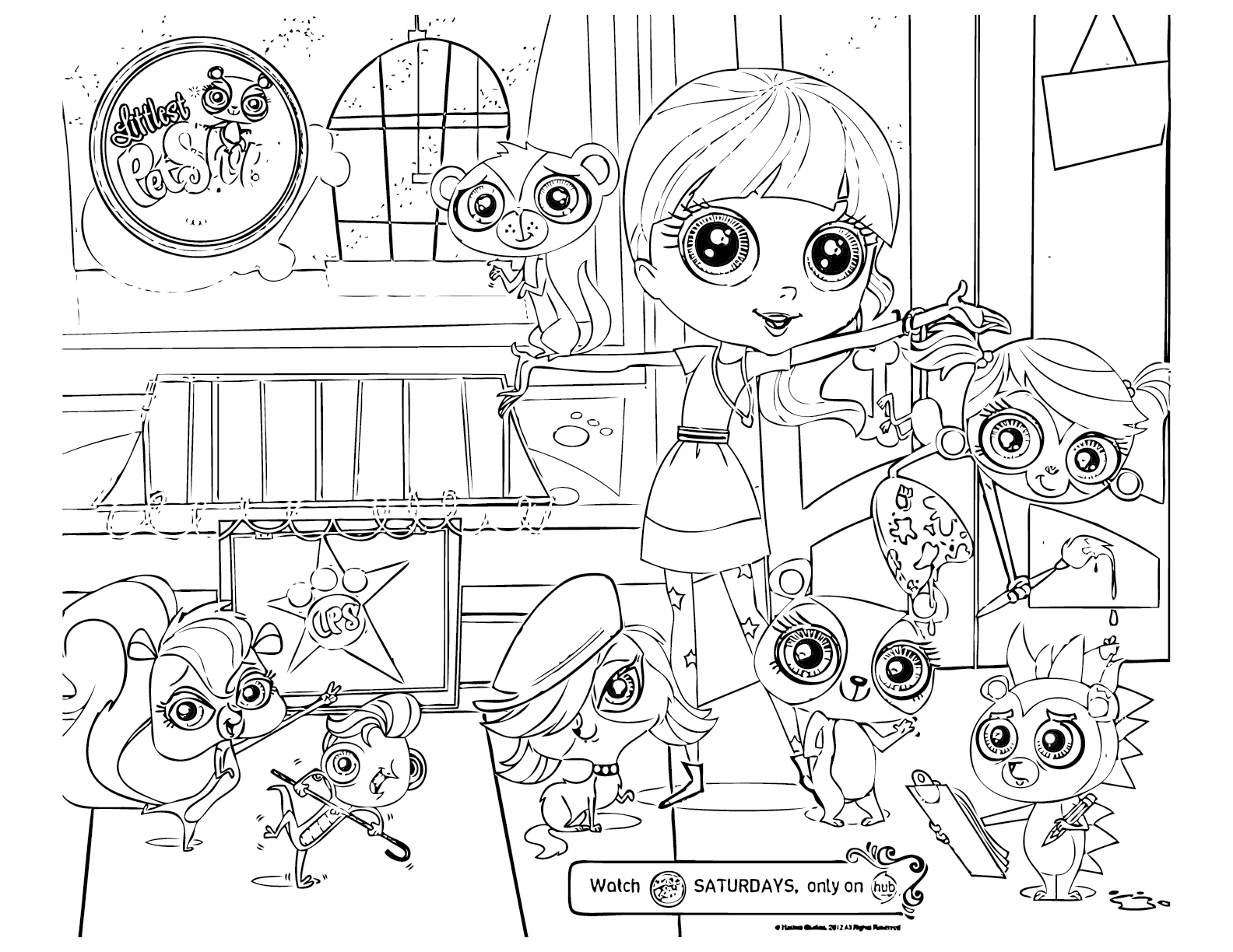 Squid Army: Littlest Pet Shop coloring pages