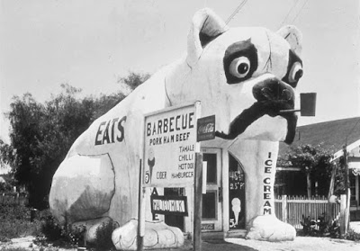 A black-and-white photo of the bulldog restaurant.