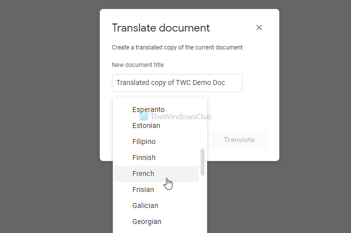 Google 문서도구 문서를 모든 언어로 번역하는 방법