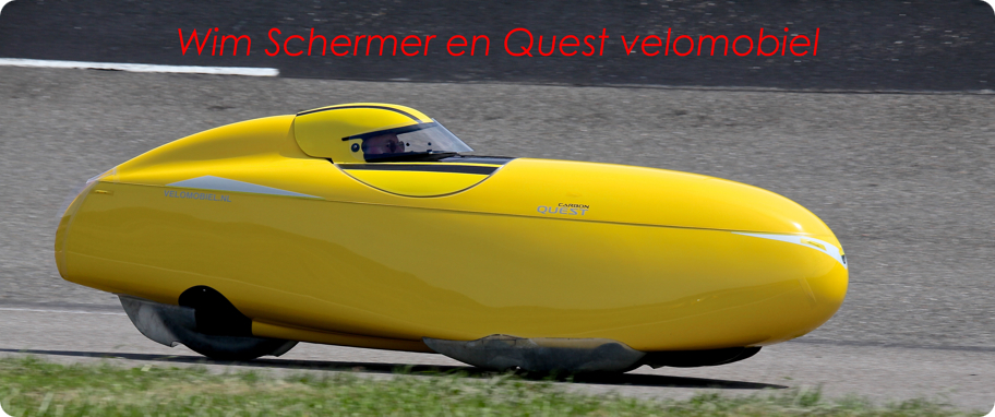 Velomobiel Quest en Wim Schermer