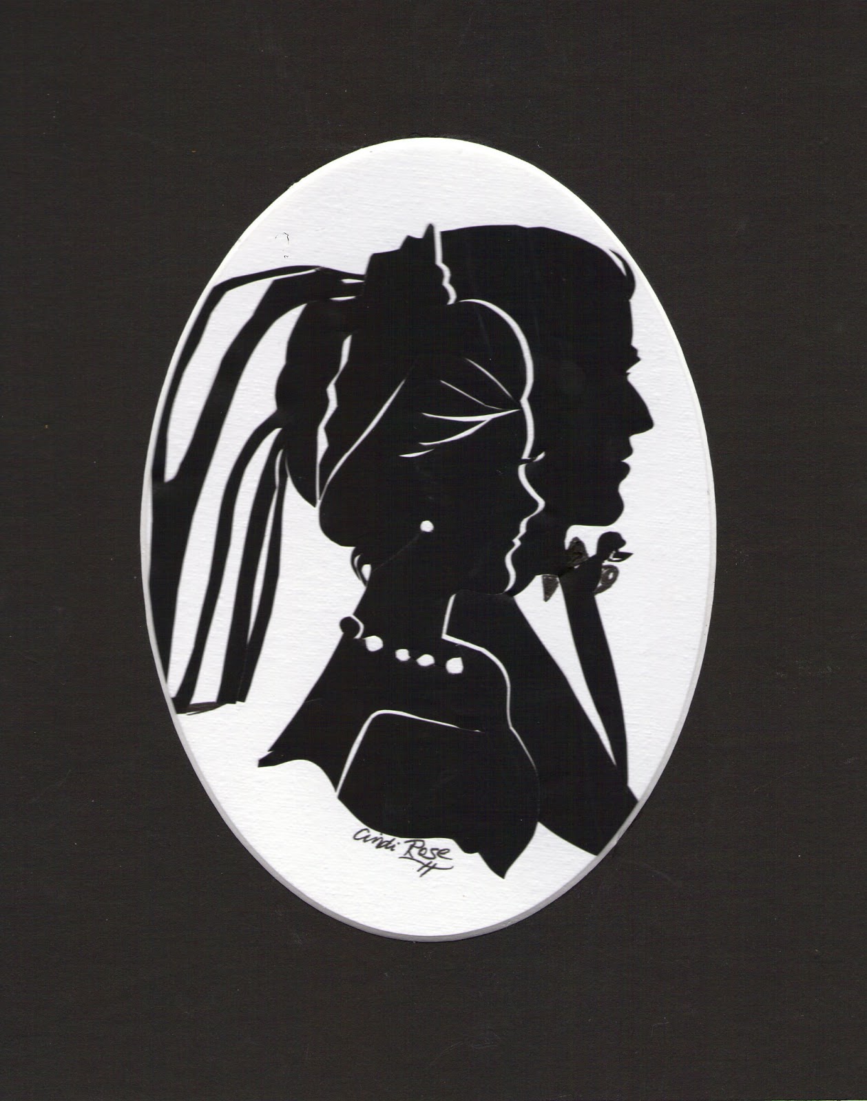 Silhouettes by Cindi Say “I Love You” with Silhouette Art by Cindi H. Rose