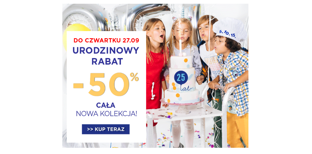 Rabat do 50% na całą nową kolekcję w 5.10.15 Promocje i wyprzedaże