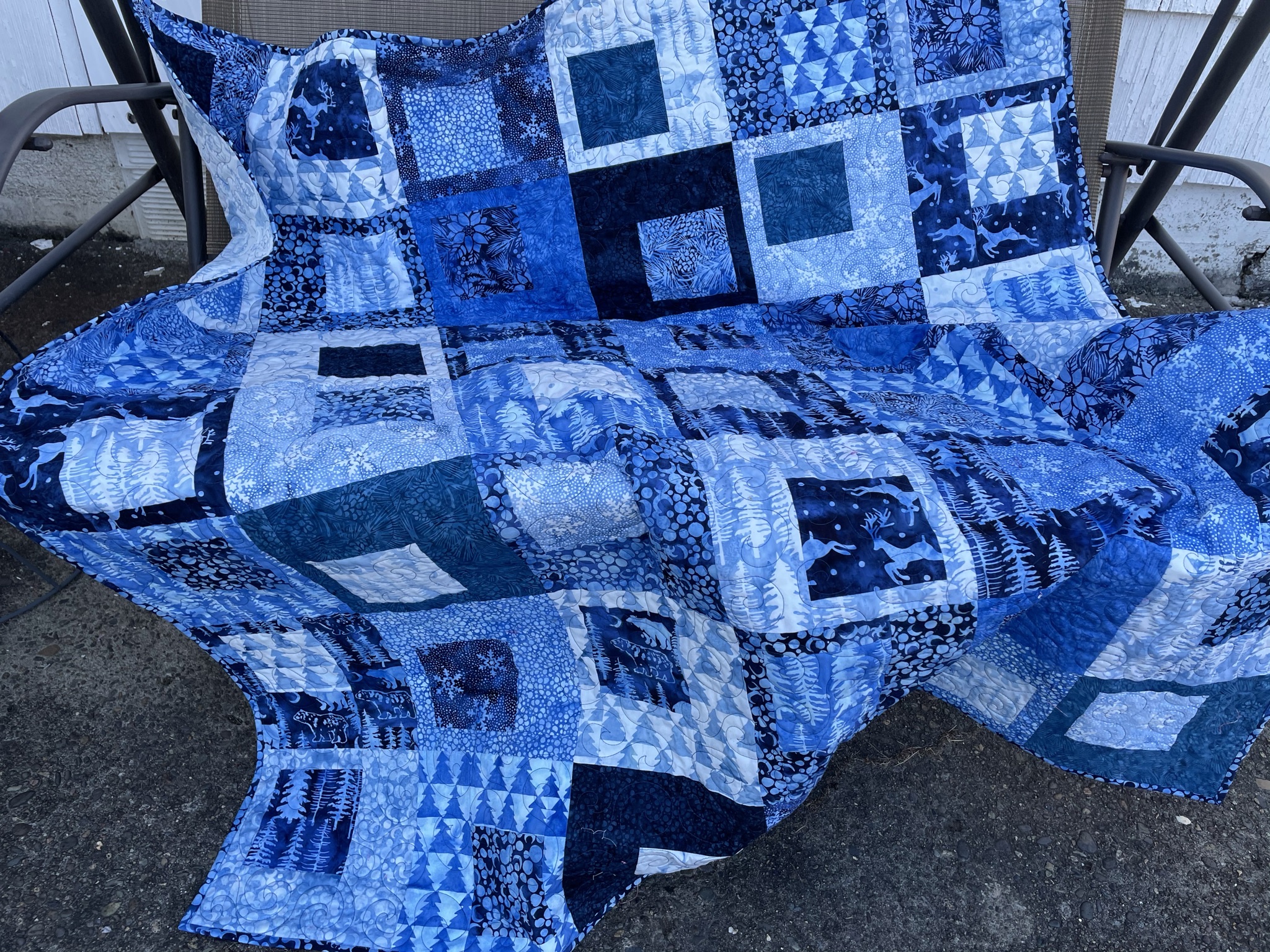 PamelaQuilts Quilt Modern Day 3, Glacier Bay and my project!