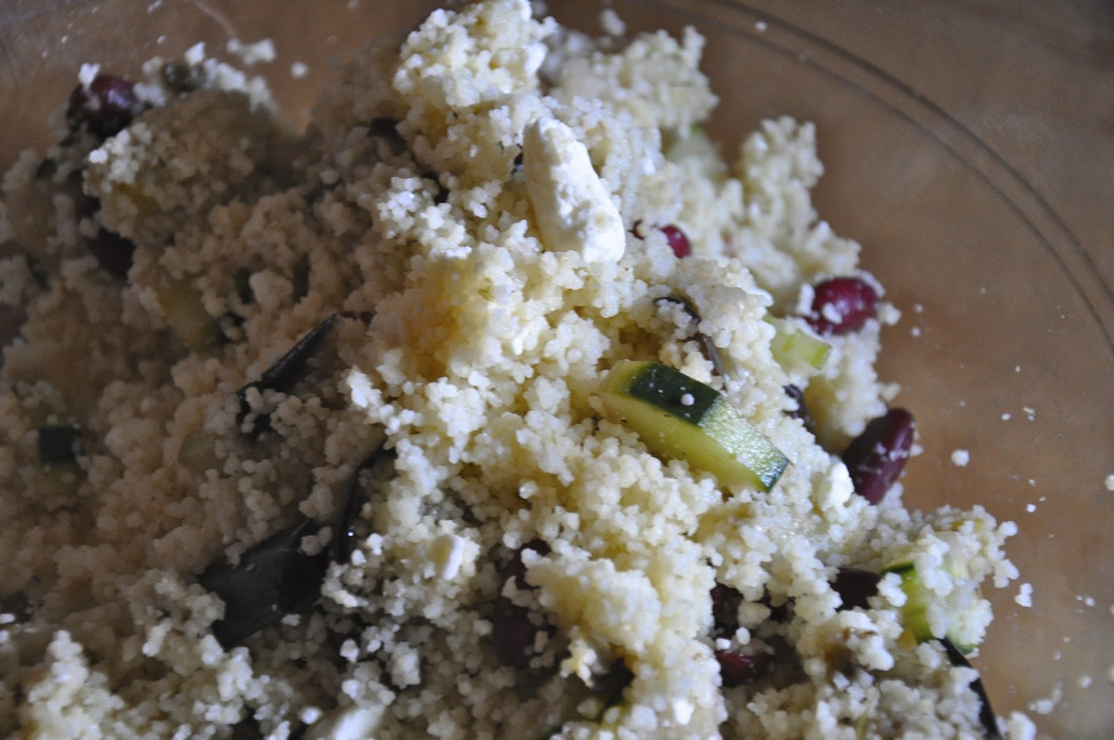 Constantly Cooking Ginger Lime couscous with Red beans and Tandoori Roasted Eggplant