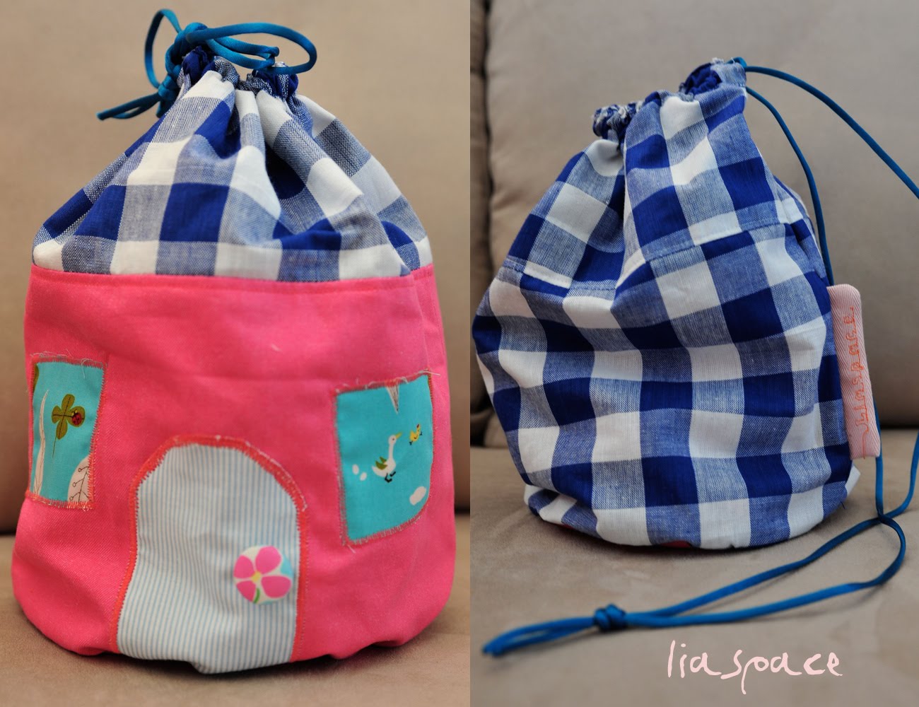 Drawstring Pouch Bag Free Sewing Pattern & Tutorial