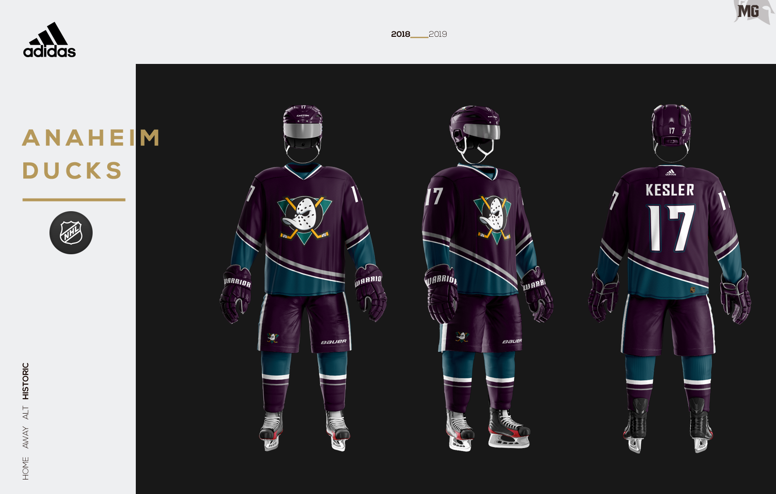anaheim ducks jersey concepts