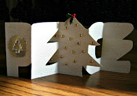 Papercut Peace Card with Quilled Holly Berries