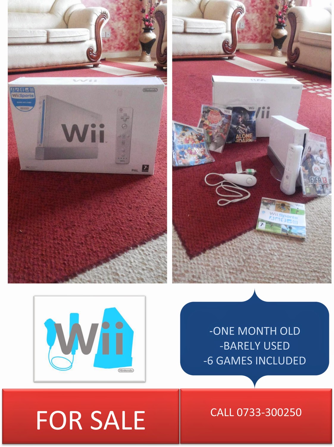 wii you for sale on Nairobimail For Sale Nintendo Wii