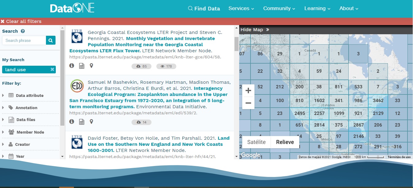 DataOne: plataforma para la búsqueda y descubrimiento de datos