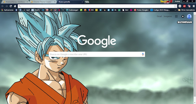 tema chrome dbz goku ssjgssj