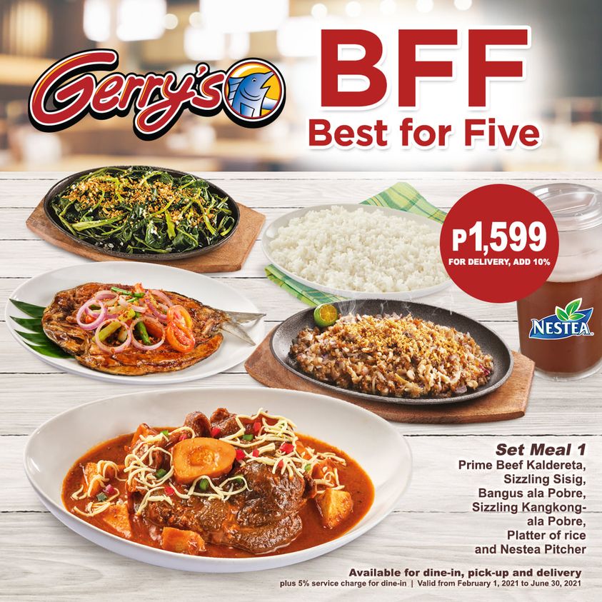Manila Shopper Gerry's Grill BFF Meals Promo