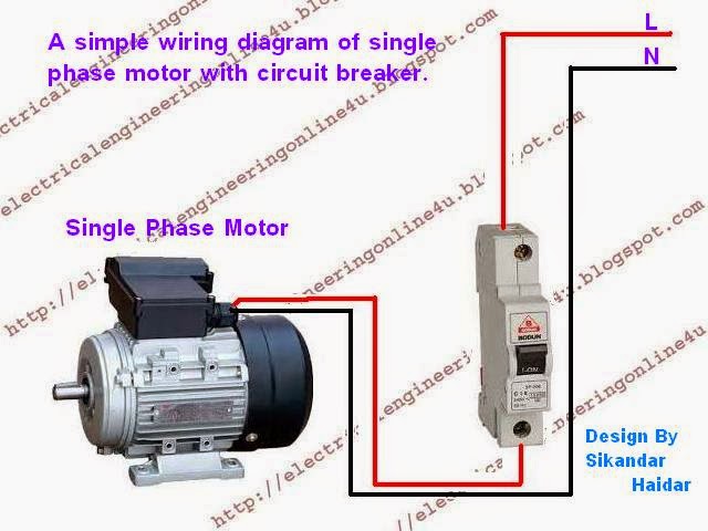 single phase motor wiring diagram