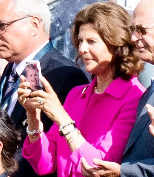 Queen Silvia, Princess Madeleine, Crown Princess Victoria, Princess Estelle and Princess Sofia at Longines FEI European Championships Gothenburg 2017