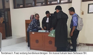 Terdakwa Ir. Faaz Bantah Lakukan Penghinaan Terhadap Wartawan Soegiharto Santoso 1 IMG 20191216 WA0094