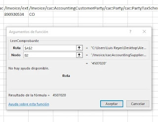 Macro Excel para Leer XML de factura electronica Colombia