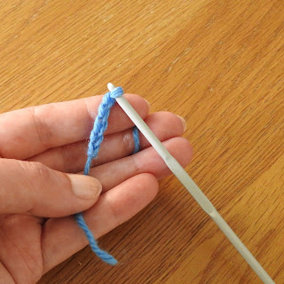 how to yarn over & chain