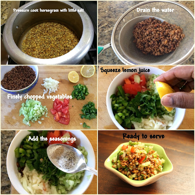 images of Kollu Salad / Horse Gram Salad / Healthy Salad Recipe