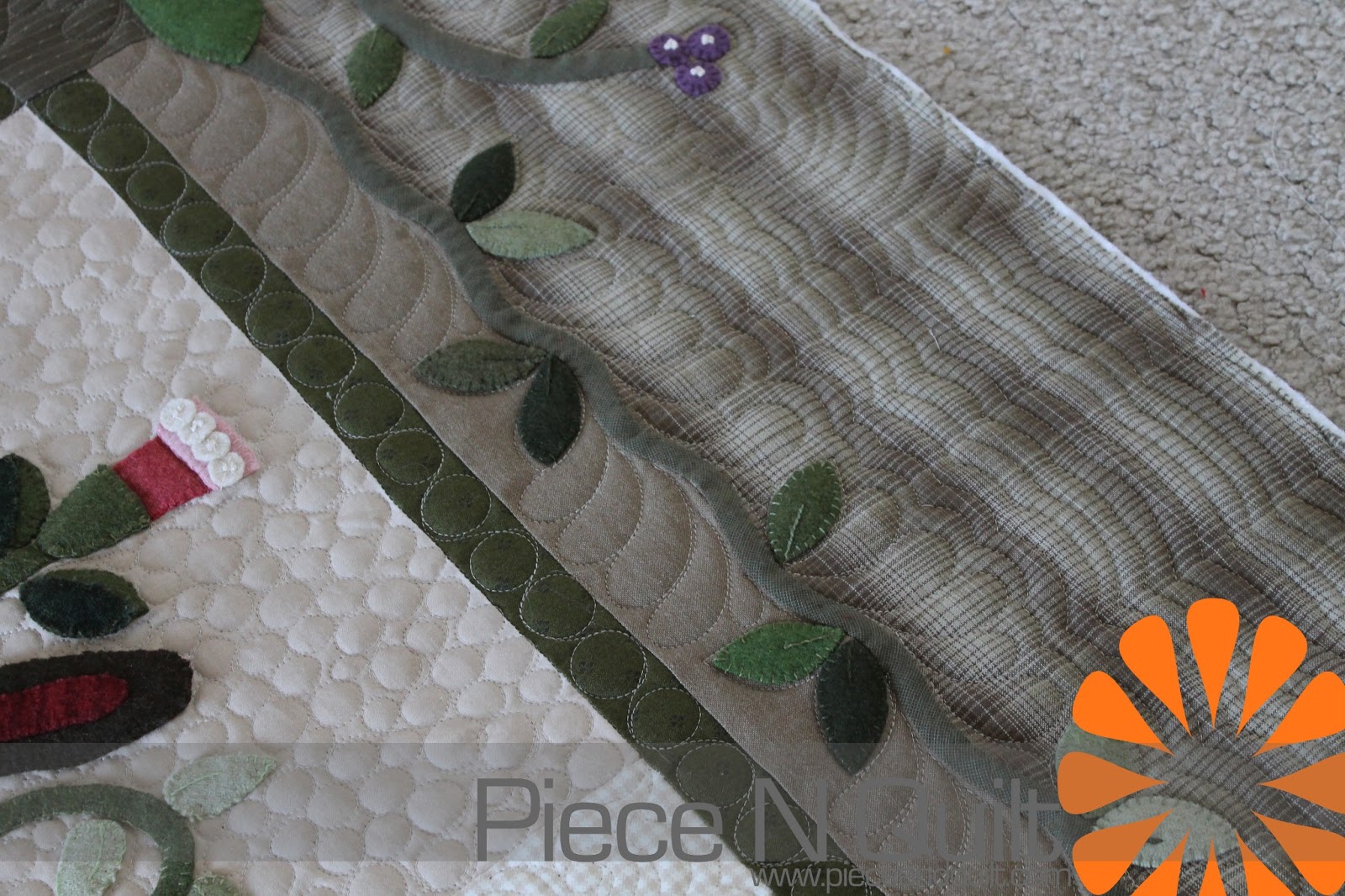 Piece N Quilt Wool Quilt Sampler Block of the Month