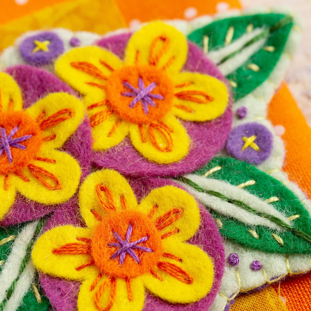 Bugs and Fishes by Lupin Felt Flower Brooch Craft Kits for Hawthorn