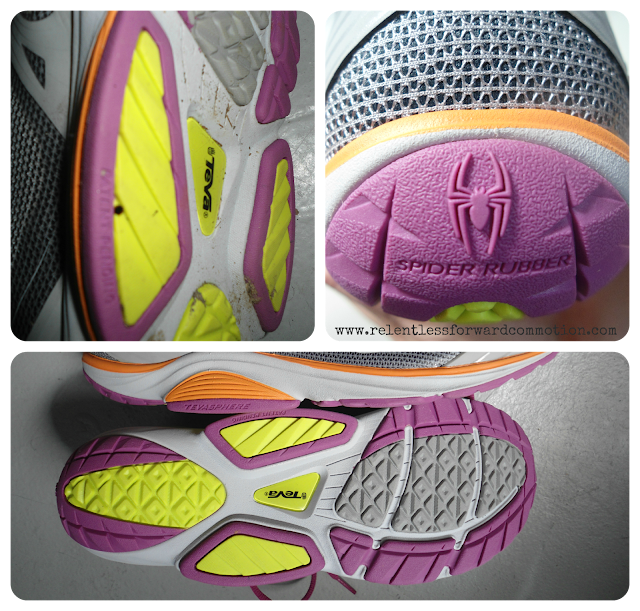 3 photo collage showing different angles of the Tevasphere Trail eVent shoe