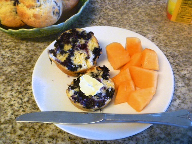 Bakery Style Orange Blueberry Muffins: Juicy, ripe, hot, blueberries, that burst in your mouth, and then comes that hint of orange...Heaven! - Slice of Southern