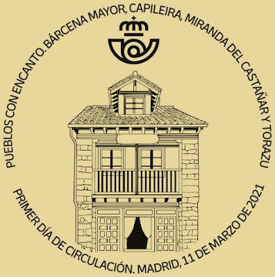 matasellos, filatelia, pueblos con encanto, 2021, Madrid