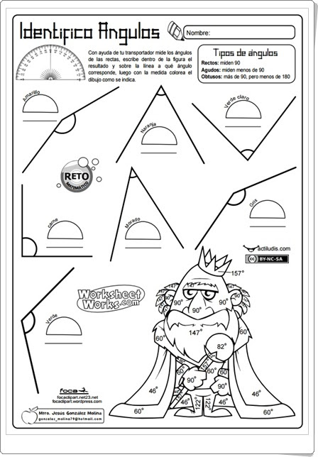 "Identifico ángulos" (Geometría de Educación Primaria)