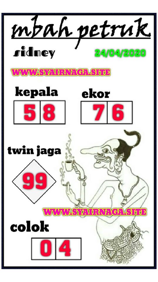 Prediksi Syair Sydney 24 April 2020 Togel Sydney Pangkalantoto