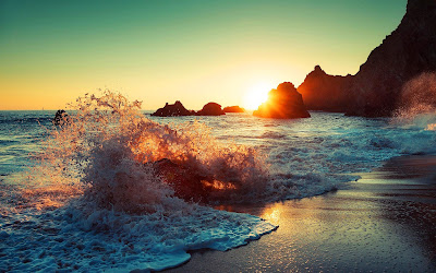 Sunset Beach Amazing wallpaper