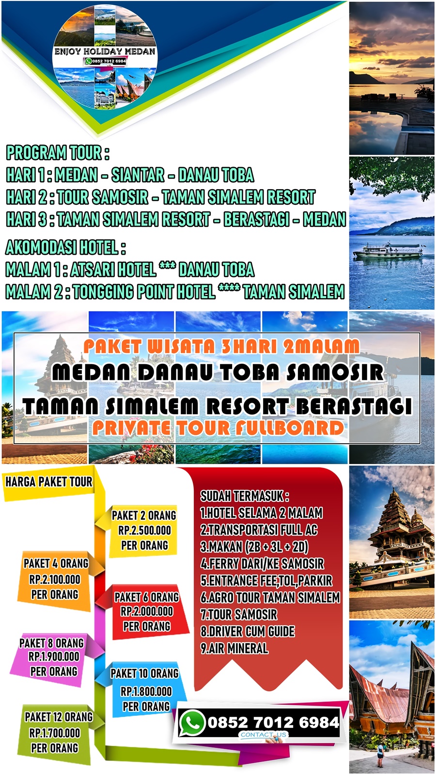 Paket Wisata Taman Simalem Resort Medan 3D2N