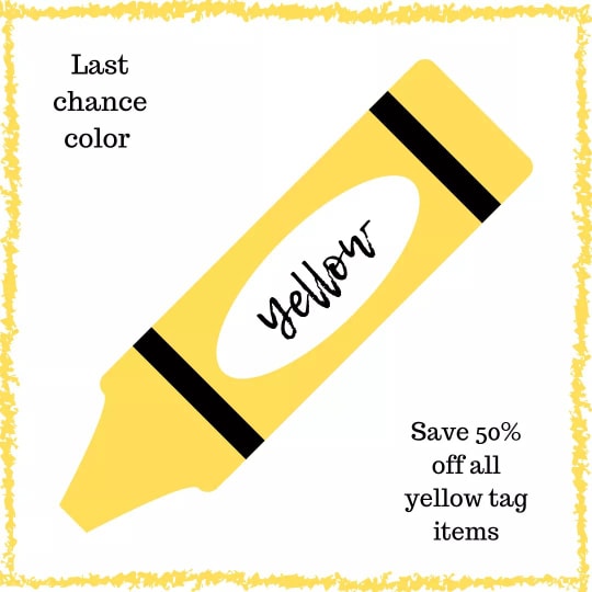 SALE DAYS 50 OFF YELLOW TAGS GOODWILL THROUGH DECEMBER 21ST Two