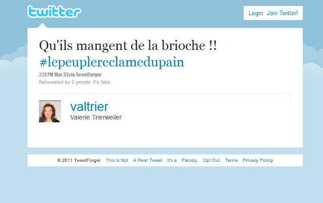 Valerie Trierweiler - Brioche - Tweet
