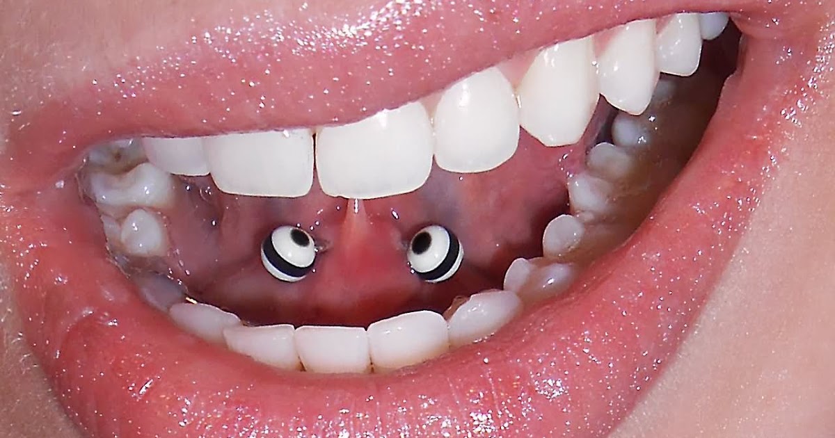 Fake Tongue Piercing. Tongue Piercings Platform.