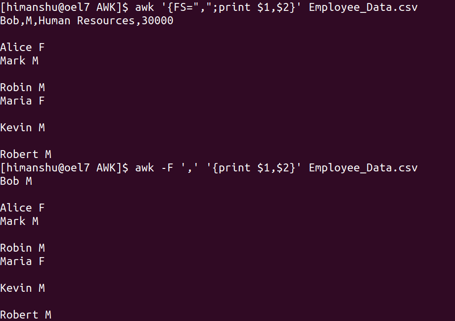 LINUX AWK Tutorial Series Chapter 5