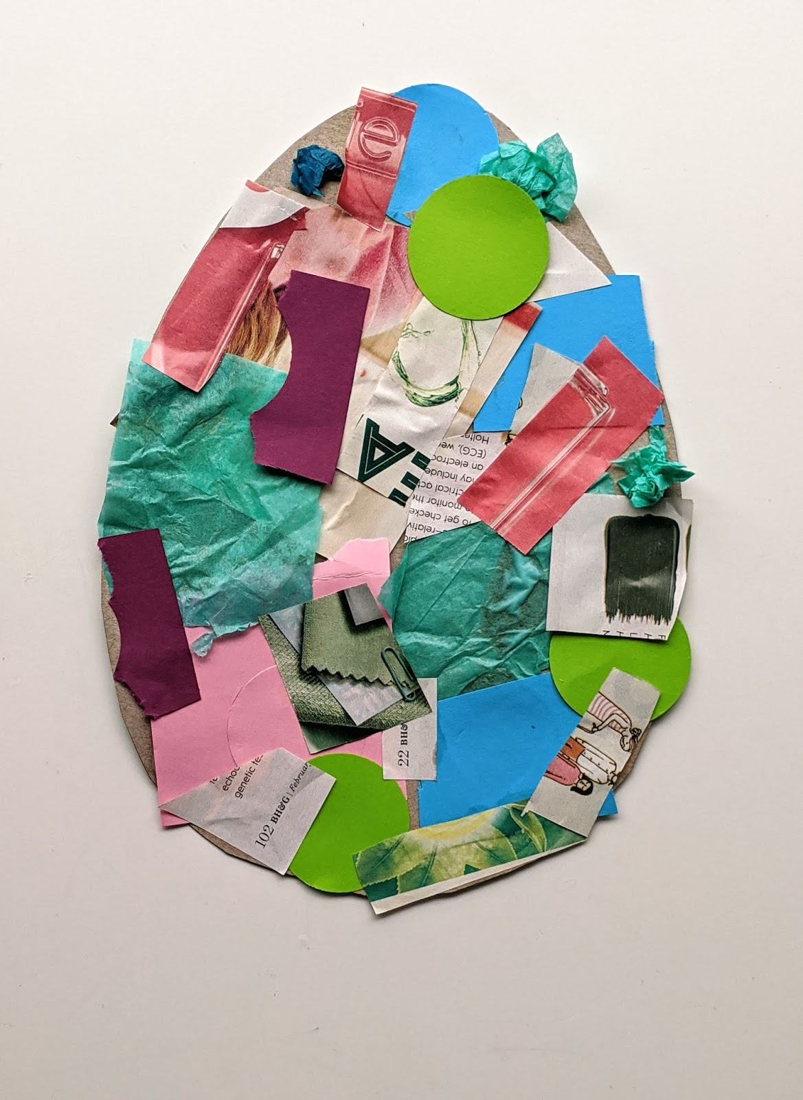 Easy Easter Egg Paper Collage Art Activity for Kids Crafting A Fun Life