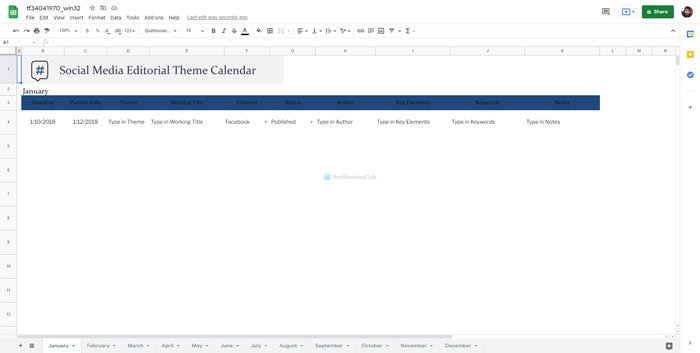 Las mejores plantillas de calendario de Google Sheets y Excel Online