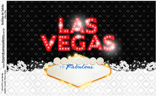 Etiquetas para Imprimir Gratis de Fiesta de Las Vegas.