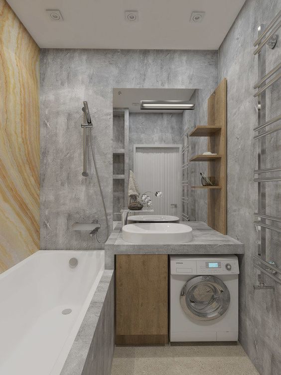 Small Bathrooms With Washing Machines (Tips And Advice) | Engineering