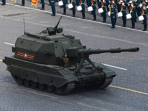 الجيش الروسي يتسلم المدفع ذاتي الحركة Koalitsiya-SV