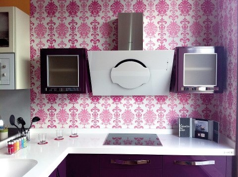 Blog de Reformas 3.0: PAPEL PINTADO EN LA COCINA