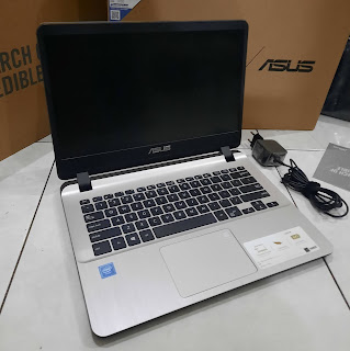 Jual Laptop Slim ASUS A407M ( Celeron N4000 ) Fullset