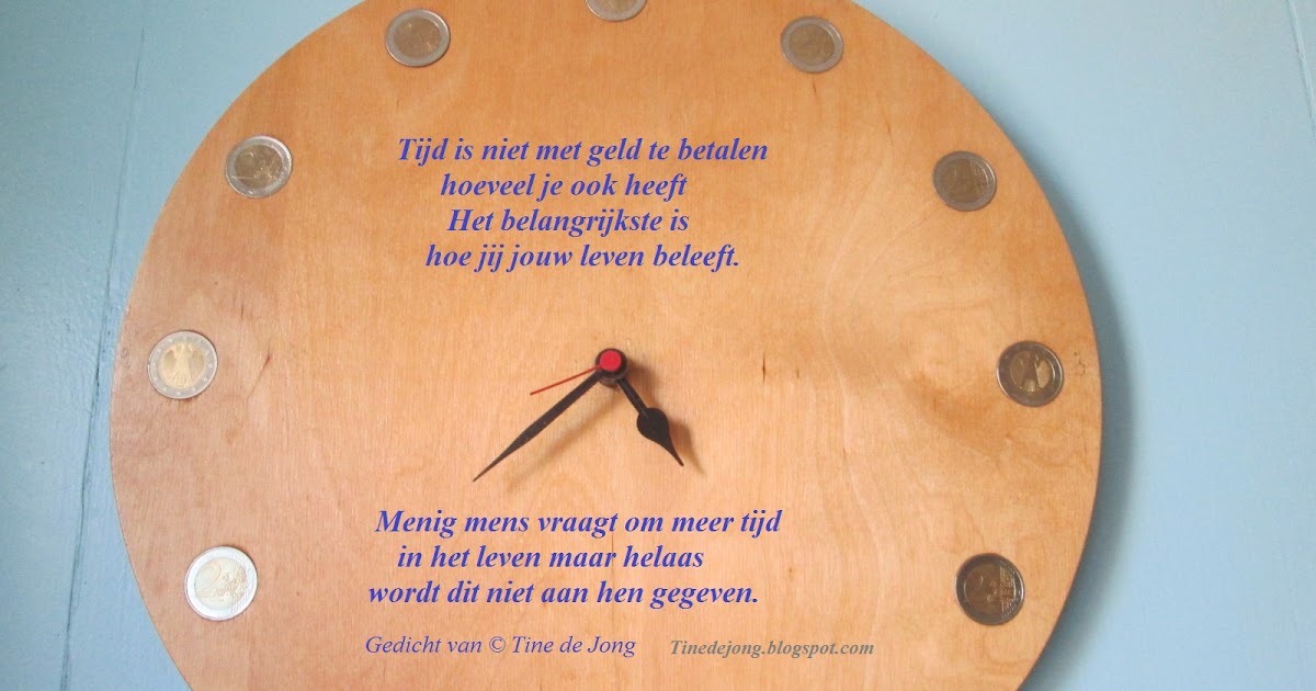 Gedichten en verhalen uit het leven Wat betekent tijd voor jou
