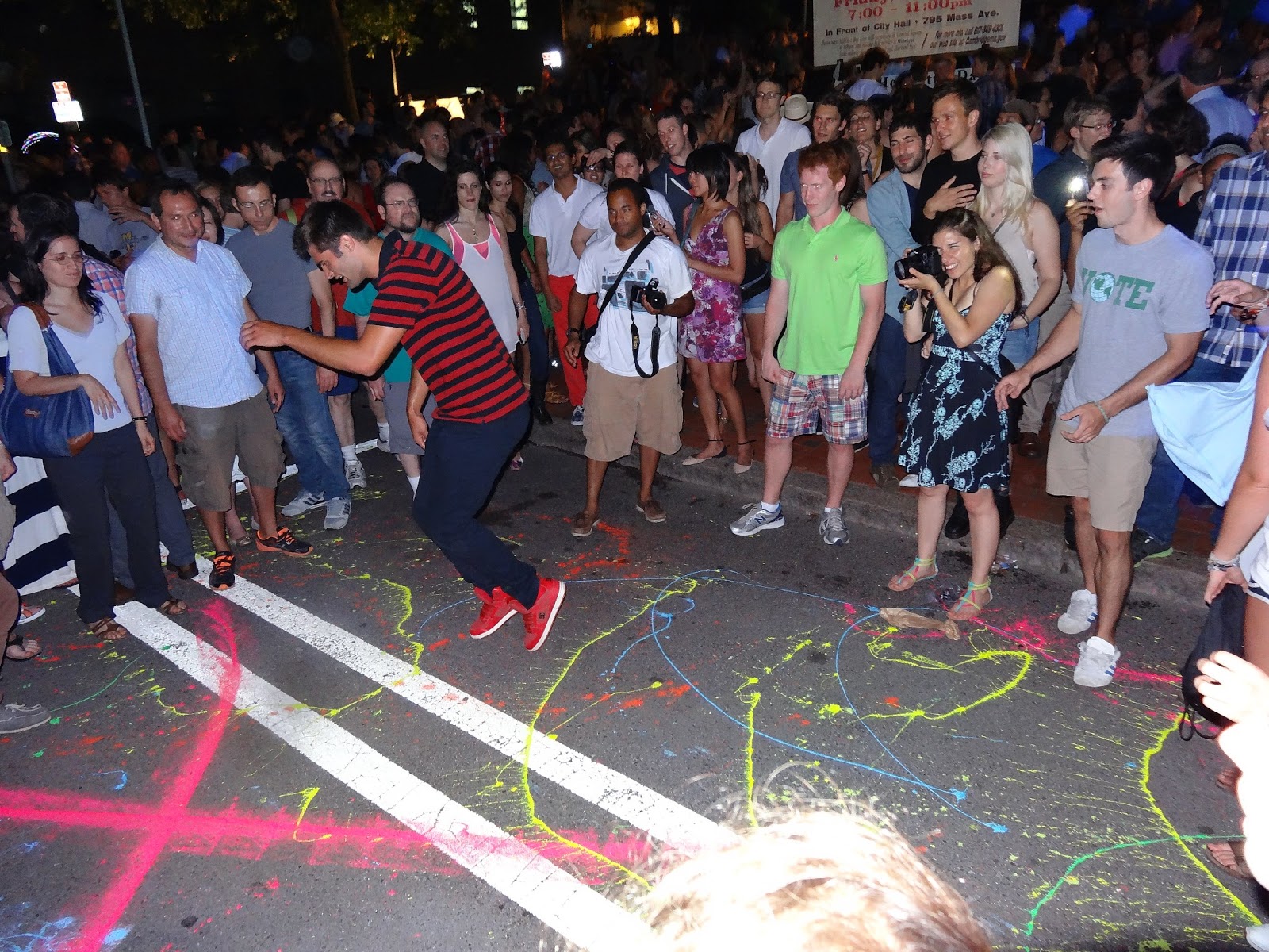 Aussie at Harvard Cambridge City Dance Party (first night out in