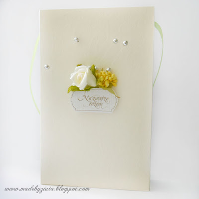 kartki okolicznościowe kartka harmonijkowa ślubna kartka wesele ręcznie robione