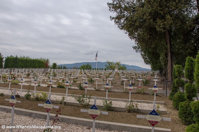 French WW1 military cemetery in Skopje, Macedonia