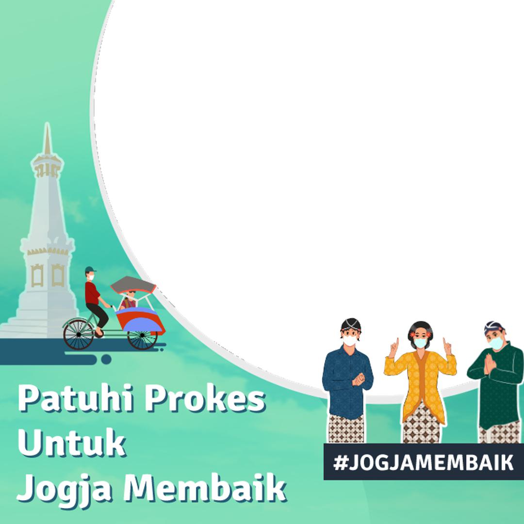 Link Download Frame atau Bingkai Twibbon Patuhi Protokol Kesehatan untuk Jogja Membaik 2021