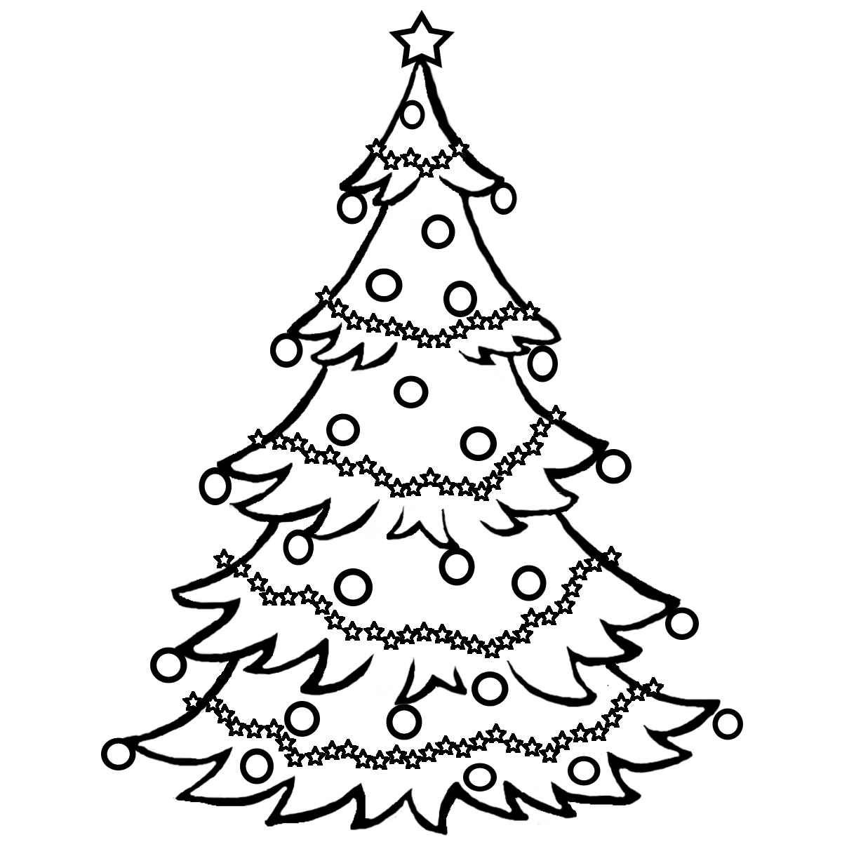 Christmas Tree Watermark Certificate Letter